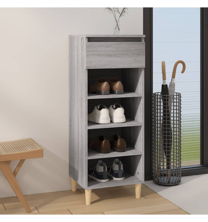 Armoire à chaussures Sonoma gris 40x36x105 cm Bois d'ingénierie | Mobilier & Déco