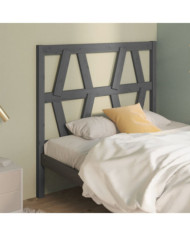 Tête de lit Gris 81x4x100 cm Bois massif de pin | Mobilier & Déco