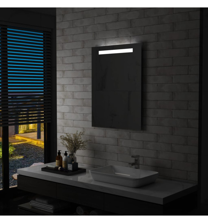 Miroir mural à LED pour salle de bains 60x80 cm | Mobilier & Déco