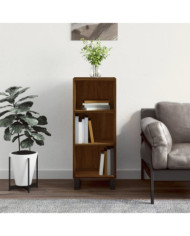Buffet chêne marron 34,5x32,5x90 cm bois d'ingénierie | Mobilier & Déco