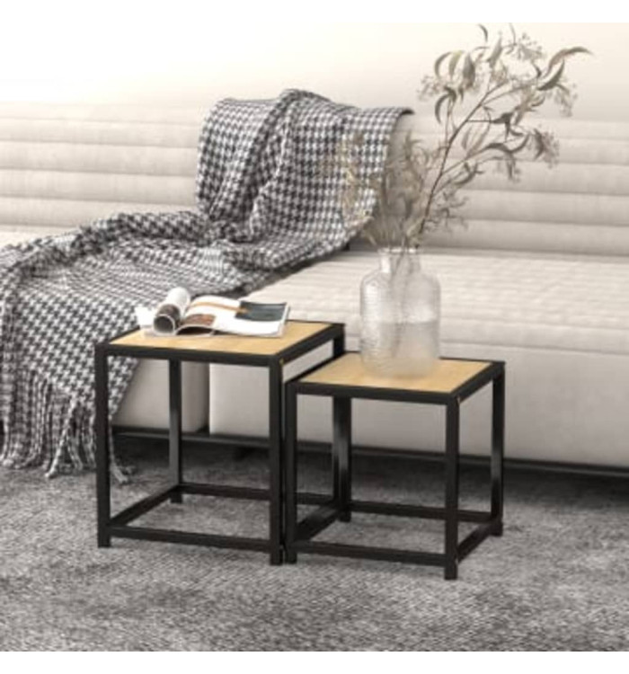 Tables à thé 2 pcs MDF Chêne sonoma | Mobilier & Déco