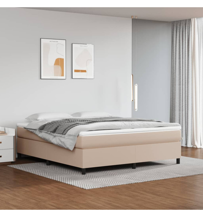 Sommier à lattes de lit avec matelas Cappuccino 160x200 cm | Mobilier & Déco