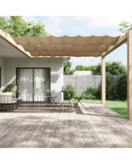 Auvent vertical Taupe 180x600 cm Tissu oxford | Mobilier & Déco