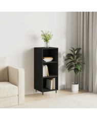 Buffet noir 34,5x32,5x90 cm bois d'ingénierie | Mobilier & Déco