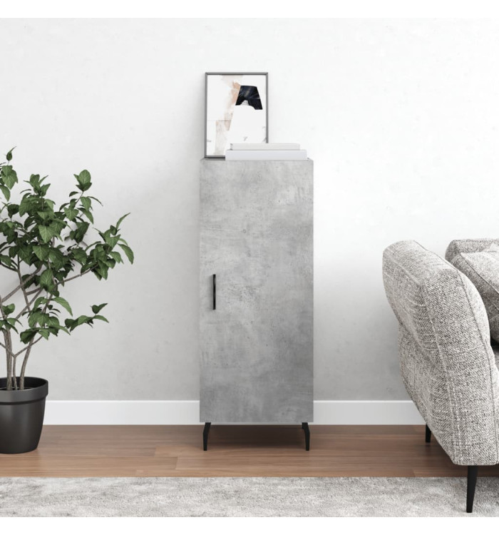Buffet Gris béton 34,5x34x90 cm Bois d'ingénierie | Mobilier & Déco