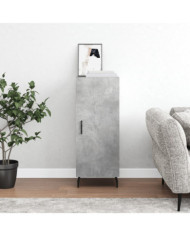Buffet Gris béton 34,5x34x90 cm Bois d'ingénierie | Mobilier & Déco