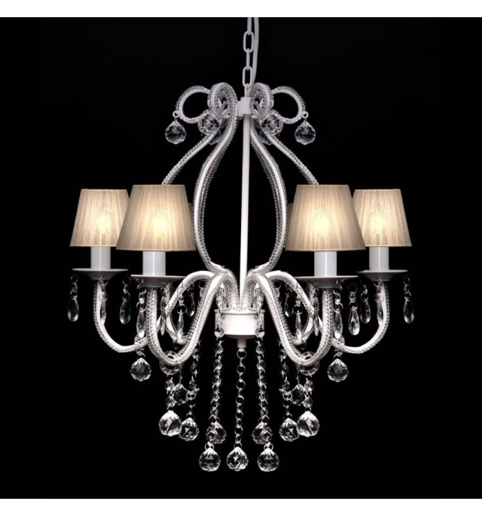 Chandelier avec 2300 cristaux Blanc | Mobilier & Déco