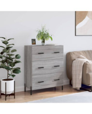 Buffet sonoma gris 69,5x34x90 cm bois d'ingénierie | Mobilier & Déco
