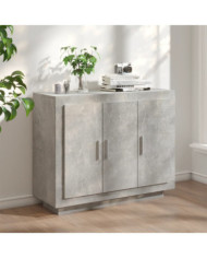 Buffet Gris béton 92x35x75 cm Bois d'ingénierie | Mobilier & Déco