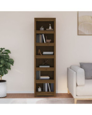 Bibliothèque Marron miel 50x35x183 cm Bois de pin massif | Mobilier & Déco