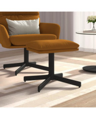 Repose-pied Marron 60x60x36 cm Velours | Mobilier & Déco