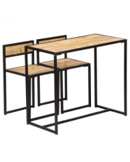 Ensemble de salle à dîner 3 pcs Bois de manguier solide | Mobilier & Déco