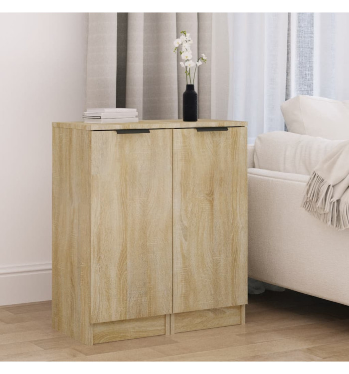 Buffets 2 pcs Chêne Sonoma 30x30x70 cm Bois d'ingénierie | Mobilier & Déco