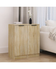 Buffets 2 pcs Chêne Sonoma 30x30x70 cm Bois d'ingénierie | Mobilier & Déco