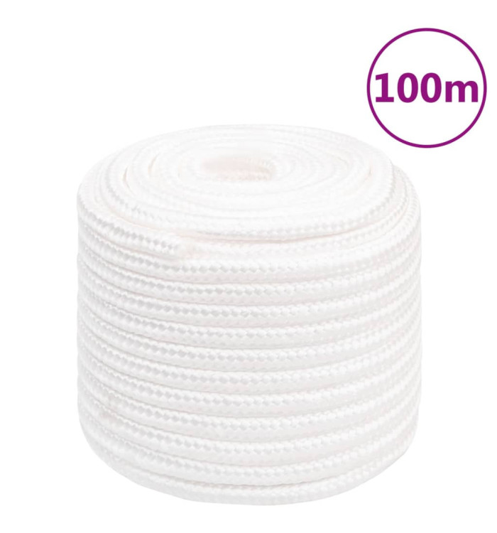 Corde de bateau Blanc complet 16 mm 100 m Polypropylène | Mobilier & Déco