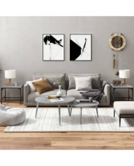 Tables d'appoint 2pcs Sonoma gris 40x40x35 cm Bois d'ingénierie | Mobilier & Déco