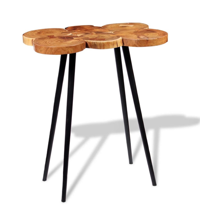 Table de bar Bois d'acacia massif 90x60x110 cm | Mobilier & Déco
