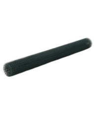 Grillage acier avec revêtement en PVC 25x1,5 m vert | Mobilier & Déco