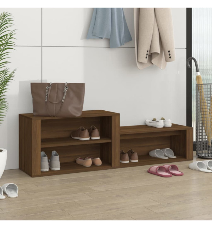 Armoire à chaussures Chêne marron 150x35x45cm Bois d'ingénierie | Mobilier & Déco