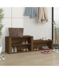 Armoire à chaussures Chêne marron 150x35x45cm Bois d'ingénierie | Mobilier & Déco