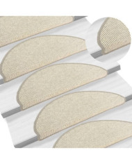 Tapis d'escalier auto-adhésifs 15 pcs Argenté 65x21x4 cm | Mobilier & Déco