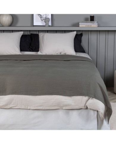 Venture Home Couvre-lit Milo 260x260 cm Polyester Gris | Mobilier & Déco