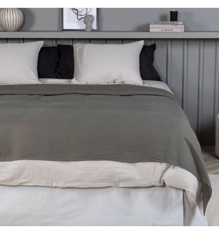 Venture Home Couvre-lit Milo 260x260 cm Polyester Gris | Mobilier & Déco