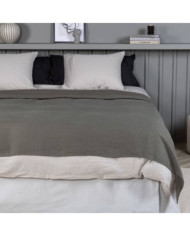 Venture Home Couvre-lit Milo 260x260 cm Polyester Gris | Mobilier & Déco