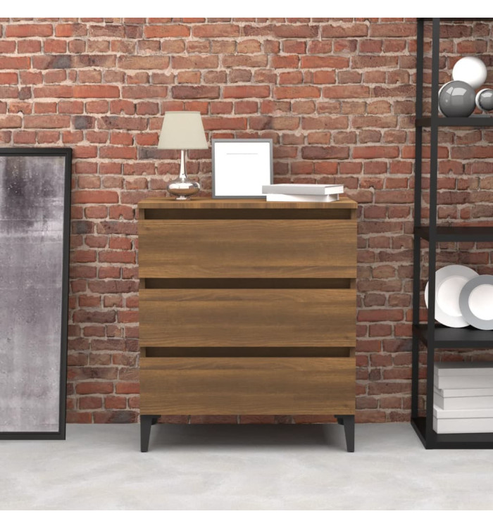 Buffet Chêne marron 60x35x69 cm Bois d'ingénierie | Mobilier & Déco