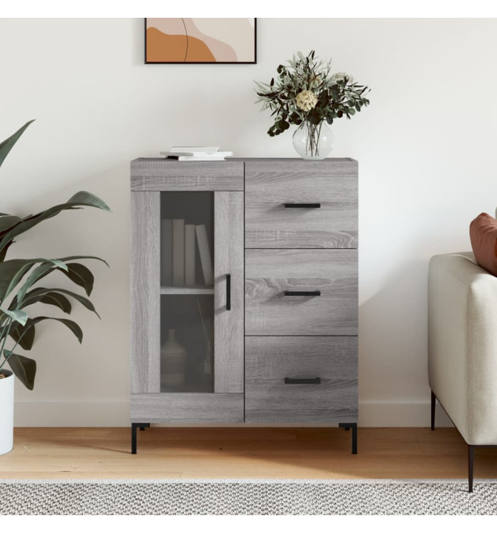 Buffet sonoma gris 69,5x34x90 cm bois d'ingénierie | Mobilier & Déco