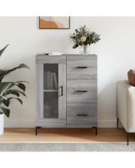 Buffet sonoma gris 69,5x34x90 cm bois d'ingénierie | Mobilier & Déco