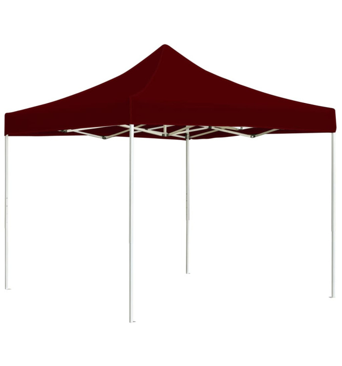 Tente de réception pliable Aluminium 2 x 2 m Bordeaux | Mobilier & Déco