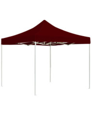 Tente de réception pliable Aluminium 2 x 2 m Bordeaux | Mobilier & Déco