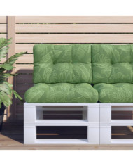 Coussins de palette lot de 2 motif de feuilles tissu | Mobilier & Déco