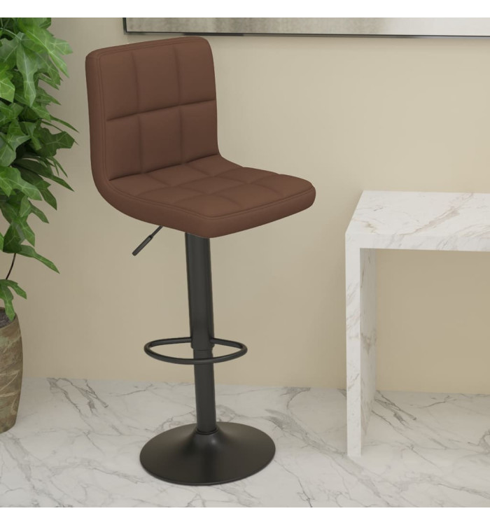 Tabouret de bar Marron Tissu | Mobilier & Déco