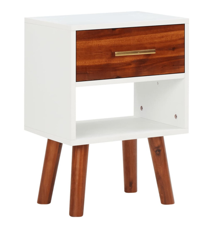 Table de chevet Bois d'acacia massif 40x30x57 cm | Mobilier & Déco