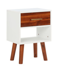 Table de chevet Bois d'acacia massif 40x30x57 cm | Mobilier & Déco