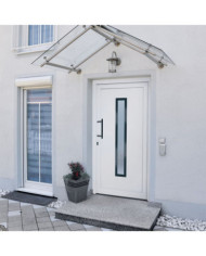Porte d'entrée Blanc 108x208 cm PVC | Mobilier & Déco