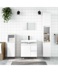 Armoire de salle de bain blanc brillant 65x33x60 cm | Mobilier & Déco