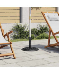 Socle de parasol Noir 44x44x31 cm Fonte | Mobilier & Déco