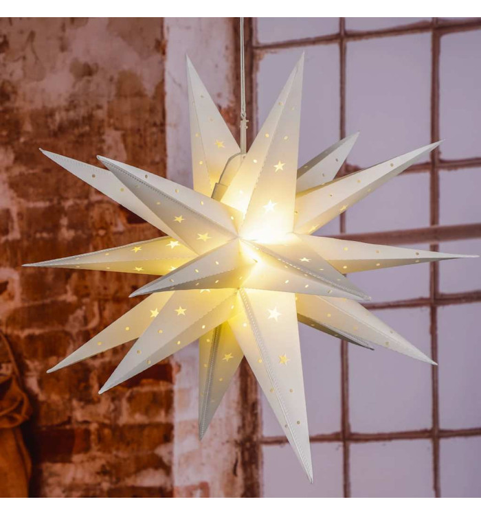 HI Étoile éclairée à LED de Noël 58 cm | Mobilier & Déco