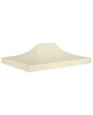 Toit de tente de réception 4,5x3 m Crème 270 g/m² | Mobilier & Déco