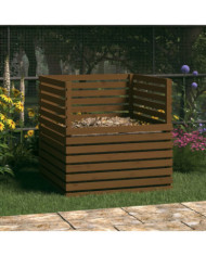 Composteur Marron miel 100x100x102 cm Bois massif de pin | Mobilier & Déco