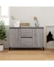 Buffet Sonoma gris 104x35x70 cm Bois d'ingénierie | Mobilier & Déco