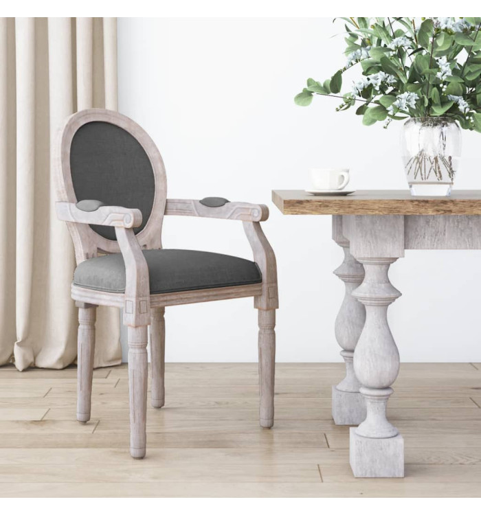 Chaise à manger gris foncé 54x56x96,5 cm tissu | Mobilier & Déco