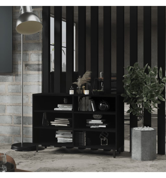 Buffet noir 103,5x35x70 cm bois d'ingénierie | Mobilier & Déco