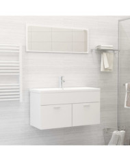 Ensemble de meubles de salle de bain Blanc Aggloméré | Mobilier & Déco