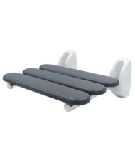 RIDDER Siège de douche rabattable Pro gris | Mobilier & Déco
