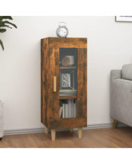 Buffet Chêne fumé 34,5x34x90 cm Bois d'ingénierie | Mobilier & Déco
