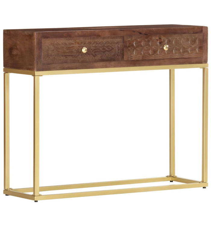 Table console 90 x 30 x 75 cm Bois de manguier massif | Mobilier & Déco